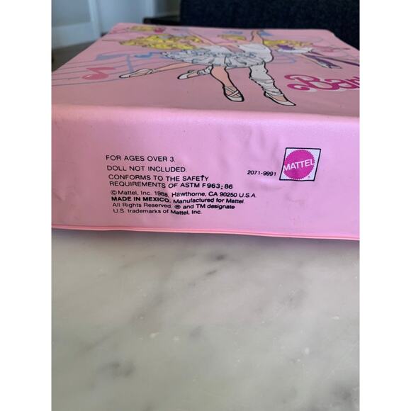 Vintage 1988 Pink Ballerina Barbie Doll Case - Picture 7 of 7